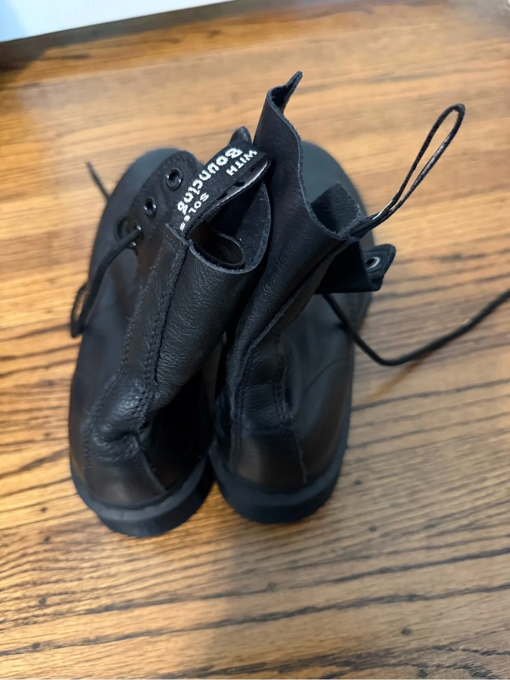Dr. Martens Black Leather Lace-Up Boots